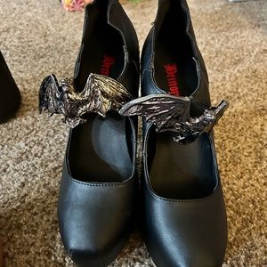 Demonia Bat Strap Heel